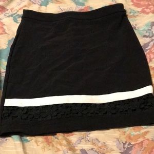 Black and white skirt